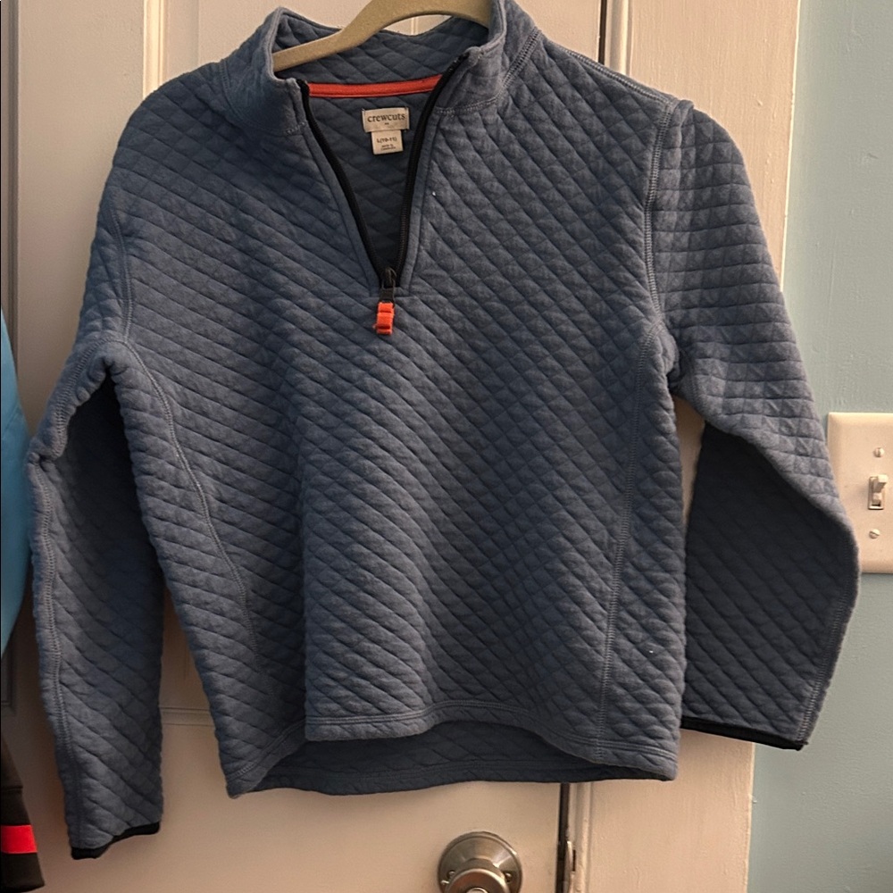 Daniel Cremieux kids Quilted Zip-Up Sweater - Blue